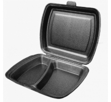 Ланч-бокс 82 LB (тп В) М 2 секц Черный 1 замок ЮУП