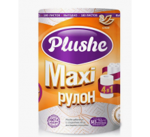 Полотенце бумажное Плюше Maxi 1шт 2-х слойное цвет тиснение