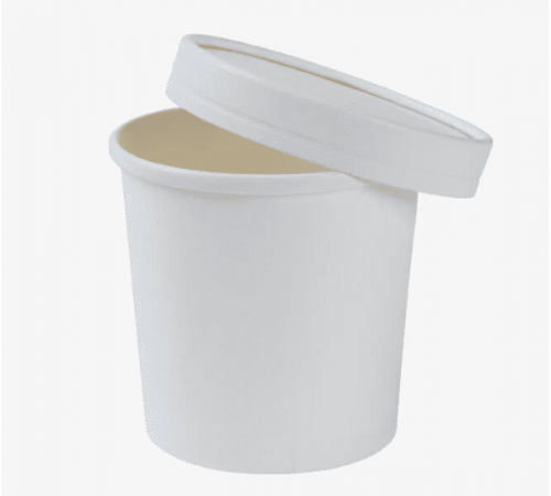 Супница 400мл d100 х h85мм Round Bowl c крышкой белая