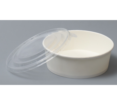 Упаковка круглая 750 мл Round Bowl ДНО БЕЛЫЙ d-150, h-61