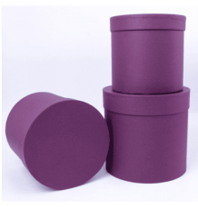 Коробка подарочная круглая 14*14*14 ТУБУС вино