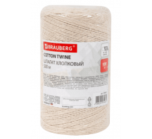 Шпагат хлопковый 500м диаметр 1,5мм BRAUBERG