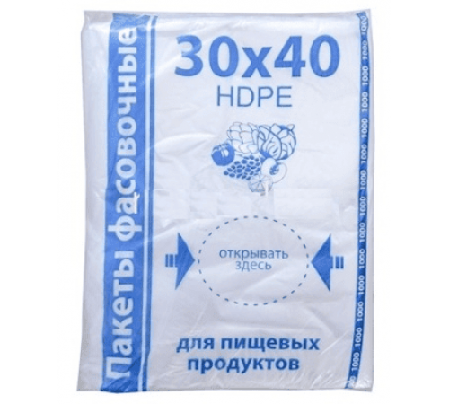 Мешок ПНД 30*40 10мкм 1,2кг БОБ синий