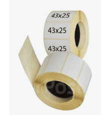 Термоэтикетка 43*25 1000 этикеток ЭКО (кор80шт)