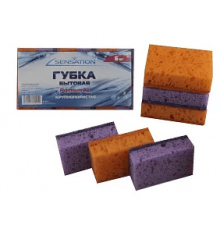 Губка для посуды крупонопористая 6шт 90*60*28 SENSATION
