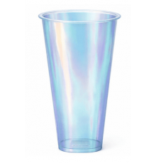 Стакан 455/500мл BUBBLE CUP D-90мм ПЕРЛАМУТР глянцевый с квадр дном (18шт/уп)