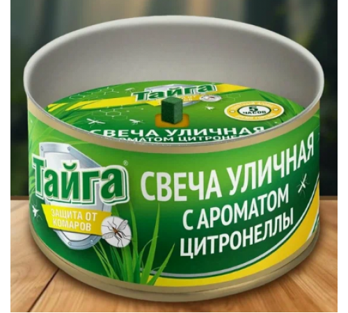 Свеча антимоскитная ТАЙГА 120г уличная