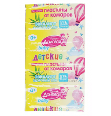 Пластины от комаров Домовой Прошка Детские Эвкалипт Здоровый Сон 10шт