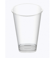 Стакан 455/500мл BUBBLE CUP D-90мм прозрачный с квадр дном глянцевый (25шт/20уп)