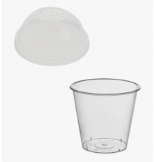 Стакан 255/300мл BUBBLE CUP D-90мм прозрачный глянцевый (50шт/500уп)